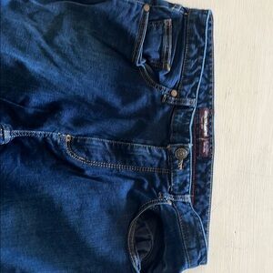 Johnston & Murphy Men's Straight Jeans - Dark Blue